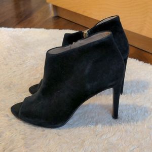 Ann Taylor Black Suede Booties